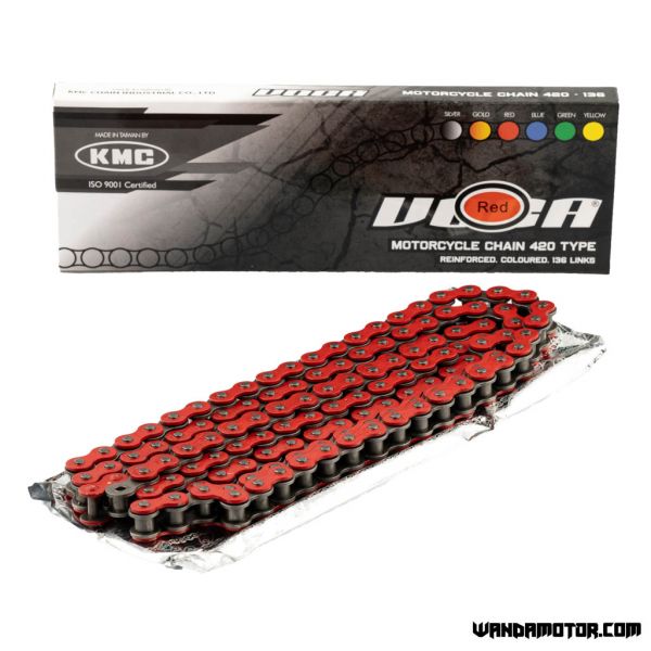 Chain Voca 420-136 red reinforced-1